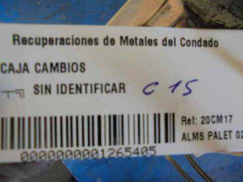 Foto 3ª: Caja Cambios Citroen C1 1.8 DIESEL 161) 60CV 44KW (1985)