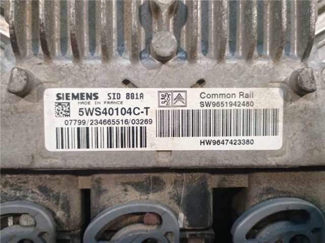 Foto 2ª: Centralita Motor ECU Peugeot 307 2.0 XS [2.0 LTR. - 66 KW HDI CAT] [RHY]