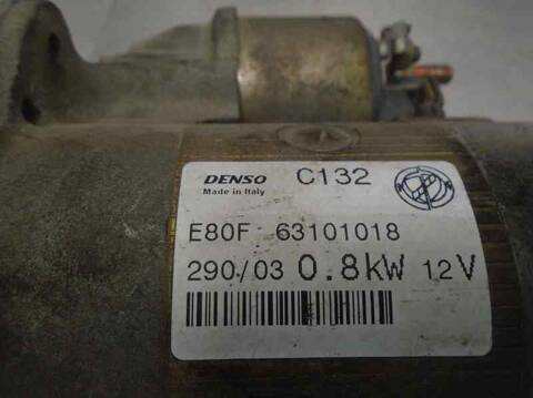 Foto 2ª: Motor de Arranque Fiat Punto 1.2 8V ACTIVE BERLINA 60CV 44KW [188A4000] (2004)