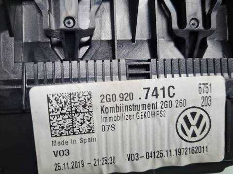 Foto 4ª: Cuadro de Instrumentos Volkswagen Polo ADVANCE 95CV 70KW [DGT] (2020)