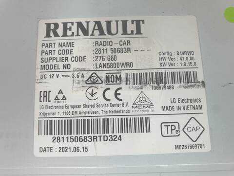 Foto 2ª: Pantalla Multifuncion Nissan NV300 L1H1 27T PRO FURGON (2016)