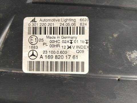 Foto 3ª: Faro Izquierdo Mercedes Clase B 150 180 CDI 245.207) 109CV (2005)