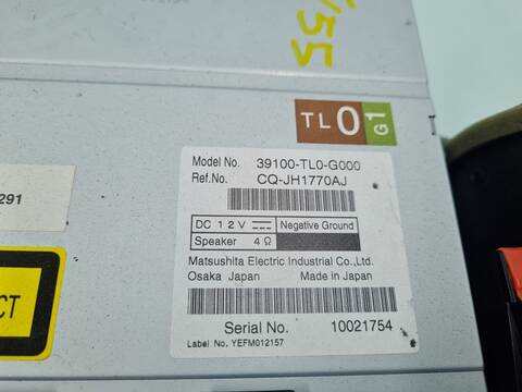 Foto 4ª: Sistema Audio Radio CD Honda Accord EXECUTIVE BERLINA 156CV 115KW [R20A3] (2011)