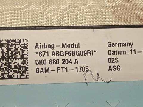 Foto 4ª: Airbag Delantero Derecho Volkswagen Tiguan T1 BLUEMOTION 110CV 81KW [CUVE] (2015)