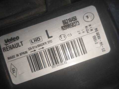 Foto 3ª: Faro Izquierdo Renault Grand Modus K9K766 (2008)