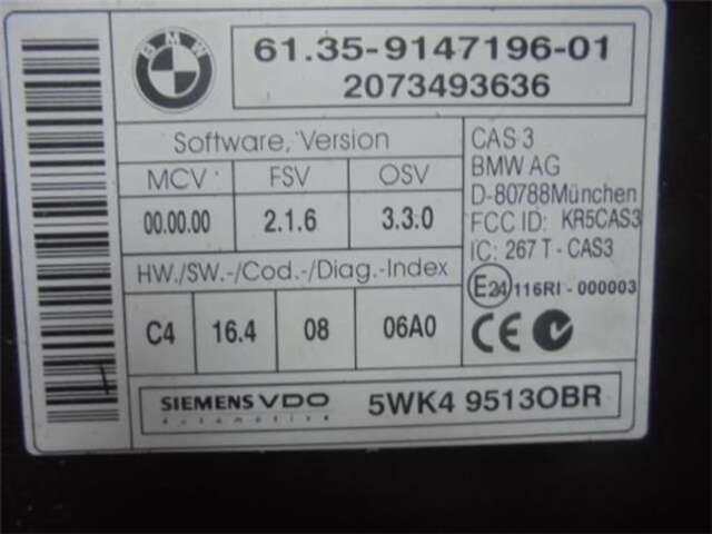 Foto 2ª: Modulo Confort BCM Bmw Serie 1 114 2.0 118D [2.0 LTR. - 105 KW TURBODIESEL CAT] [N47 D20 C]