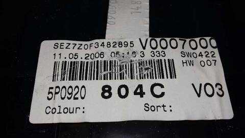 Foto 3ª: Cuadro de Instrumentos Seat Altea 1.9 TDI 105CV 77KW [BXE] (2006)