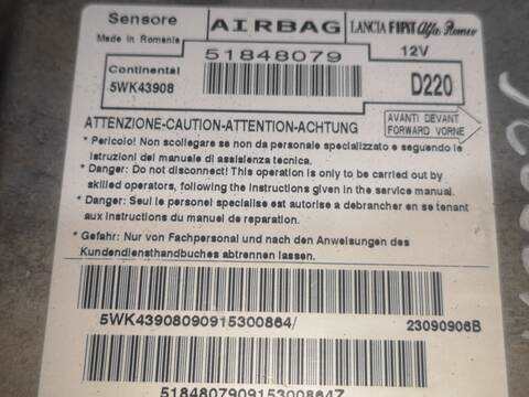 Foto 2ª: Centralita Airbag Fiat 500 169A3000 (2009)