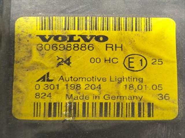 Foto 3ª: Faro Derecho Volvo V50 1.8 KINETIC 125CV [B4184S11] (2004)