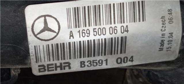 Foto 2ª: Radiador Motor Mercedes Clase A 140 1.5 A 150 (169.031) [1.5 LTR. - 70 KW CAT] [M 266.920]
