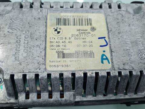 Foto 4ª: Pantalla Multifuncion Bmw X5 XDRIVE30D 245CV 180KW [N57D30A] (2010)