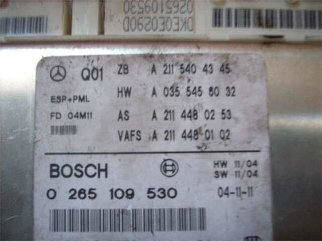 Foto 2ª: Centralita Abs ESP Mercedes Clase E 180 3.2 E 320 CDI (211.026) [3.2 LTR. - 150 KW CDI CAT] [OM 648.961]