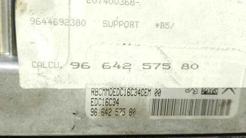 Foto 4ª: Centralita Motor ECU Citroen C4 COOL BERLINA 90CV 66KW [9HX] (2008)