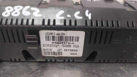 Foto 3ª: Pantalla Multifuncion Citroen C4 COOL BERLINA 109CV 80KW [9HZDV6TED4] (2009)