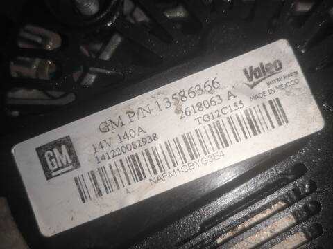 Alternador Opel Astra B16DTH
