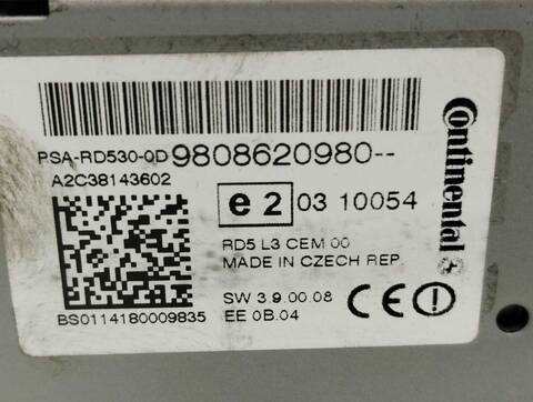 Foto 3ª: Sistema Audio Radio CD Citroen C4 BUSINESS 95CV 70KW [8F01] (2014)