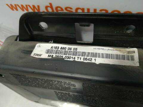 Foto 2ª: Airbag Lateral Delantero Derecho Mercedes Clase ML 270 CDI 163.113) W163) [612963] (2003)