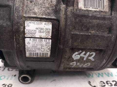 Compresor Aire Acondicionado Mercedes Clase ML 230 VERSION INDEFINIDA