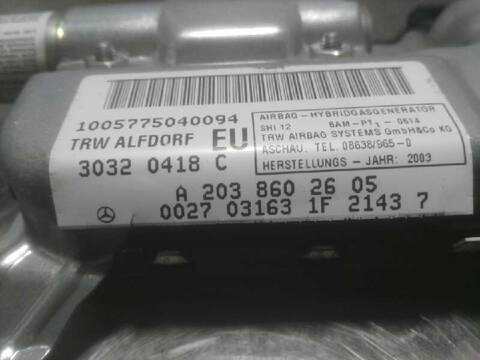 Foto 2ª: Airbag Lateral Trasero Derecho Mercedes Clase C 160 270 CDI 203.016) BERLINA 170CV 125KW [612962] (2003)