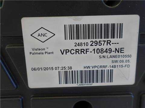 Foto 3ª: Cuadro de Instrumentos Renault Clio 1.5 AUTHENTIQUE GRANDTOUR 75CV 55KW [K9K 612] (2015)