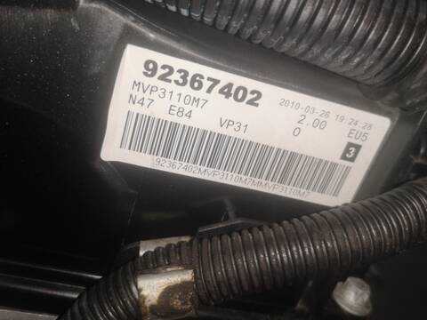 Foto 2ª: Motor Completo Bmw X1 2.0 D E84) 177CV 130KW N47D20C (2010)