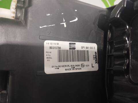 Foto 3ª: Faro Izquierdo Seat Altea 1.9 TDI 105CV 77KW [BXE] (2008)