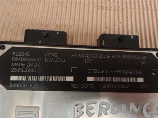 Foto 3ª: Centralita Motor ECU Citroen Berlingo 1.9 D (MFWJZ) [WJY (DW8B)]