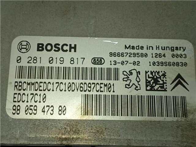 Centralita Motor ECU Peugeot 308 1.6 HDI
