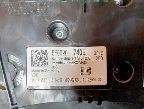 Foto 3ª: Cuadro de Instrumentos Seat Leon FR 1 16V TSI 125CV (2012)