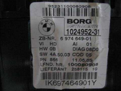 Foto 3ª: Cuadro de Instrumentos Bmw Serie 1 114 2.0 118D BERLINA 122CV 90KW [20-4D-A D] (2005)