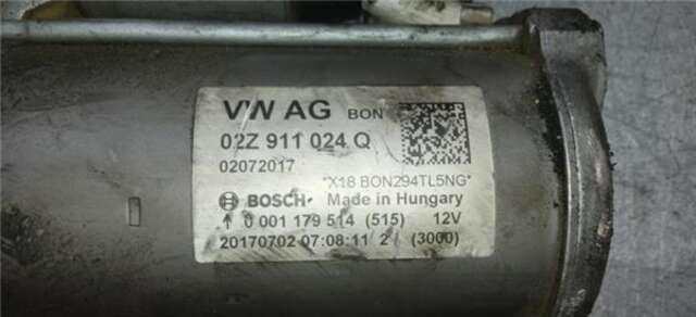 Motor de Arranque Seat Leon 1.4 I-TECH [1.4 LTR. - 110 KW 16V TSI ACT]