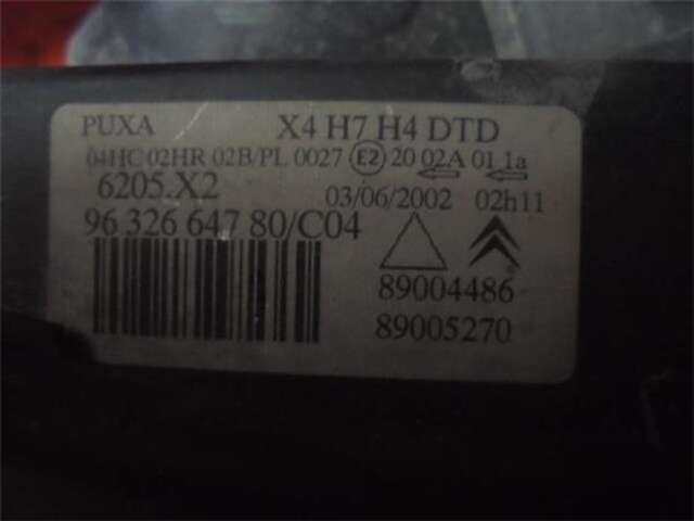 Foto 2ª: Faro Derecho Citroen C5 2.0 HDI [RHZ (DW10ATED)]