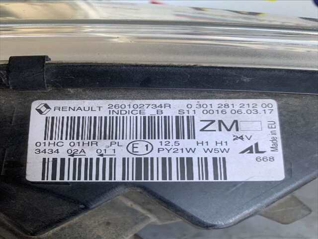 Foto 2ª: Faro Derecho Renault Captur 1.5 DCI90CV [K9K 629] (2017)