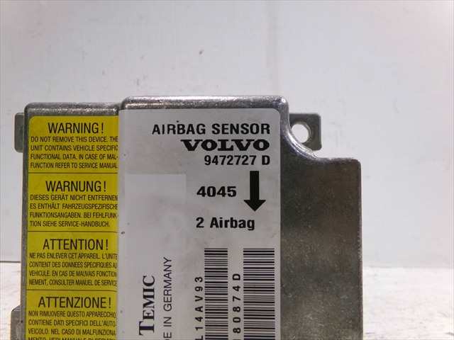 Foto 4ª: Centralita Airbag Volvo V70 2.4 G RANCHERA, 1997-2000 [B5254T] (1998)