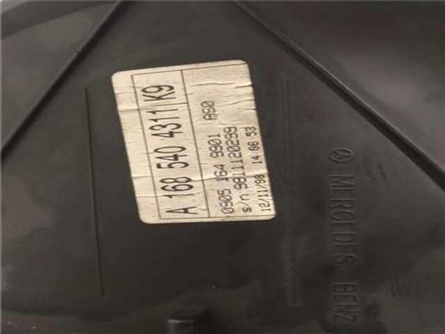 Foto 3ª: Cuadro de Instrumentos Mercedes Clase A 140 1.7 170 CDI (168.008) [1.7 LTR. - 66 KW CDI DIESEL CAT] [OM 668.940]
