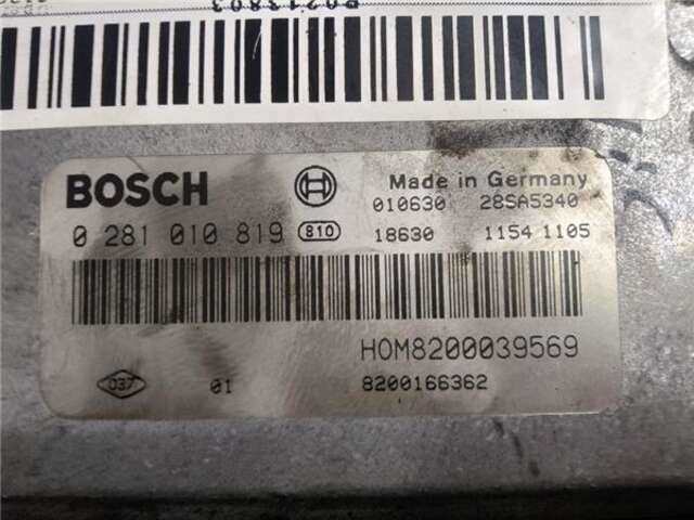 Foto 3ª: Centralita Motor ECU Renault Scenic 1.9 D RT [1.9 LTR. - 47 KW DIESEL] I (JA...)(1999-_) [F9Q732]