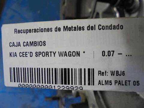 Foto 4ª: Caja Cambios Kia Ceed SPORTY WAGON (2012)