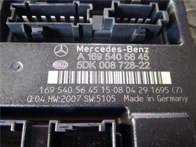 Foto 3ª: Centralita Confort BSI Mercedes Clase B 150 2.0 180 CDI (245.207) [2.0 LTR. - 80 KW CDI CAT] [OM 640.940]