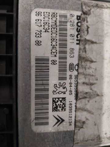 Foto 2ª: Centralita Motor ECU Citroen C4 1.6 D D-9HY (2006)