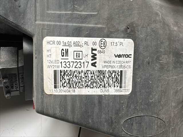 Foto 2ª: Faro Izquierdo Opel Meriva 1.6 CTDI [B16DTL] (2014)