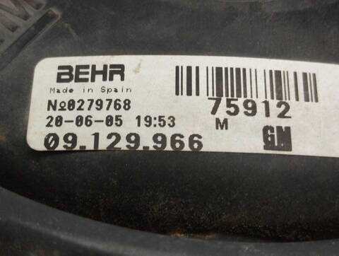 Foto 3ª: Electroventilador Opel Combo CARGO 69CV 51KW [Z13DT] (2005)
