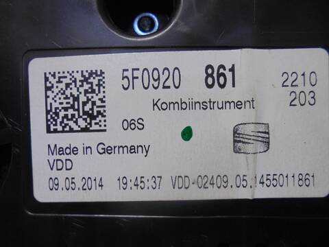 Foto 4ª: Cuadro de Instrumentos Seat Leon 1.2 TSI 105CV 77KW [CJZ] (2014)