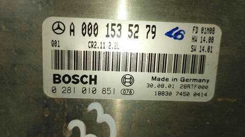 Foto 2ª: Centralita Motor ECU Mercedes Clase C 160 220 CDI 203.006) BERLINA 143CV 105KW [611962] (2002)