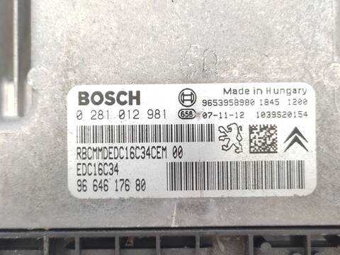 Foto 3ª: Centralita Motor ECU Citroen C4 1.6 HDI PICASSO 109CV 80KW [9HZ] (2009)