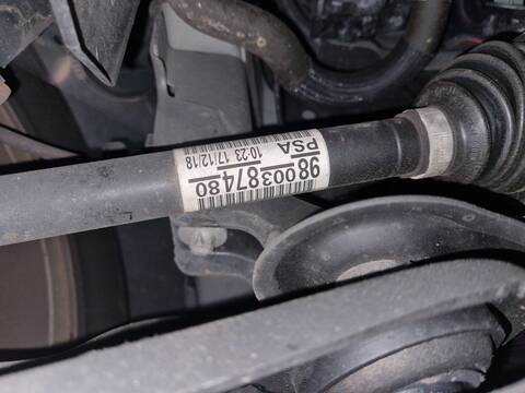 Transmision Delantera Derecha Peugeot 2008 ALLURE 102CV 75KW