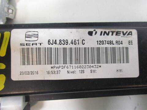 Foto 2ª: Elevalunas Manual Trasero Izquierdo Seat Ibiza CHZ (2016)