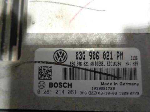 Foto 4ª: Centralita Motor ECU Volkswagen Golf ADVANCE 105CV 77KW [BXE] (2007)