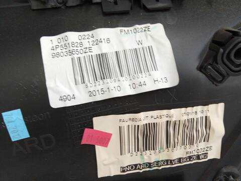 Foto 4ª: Tapizados Cartoneras Peugeot 508 2.0 HDI 140CV 103KW [RHF (DW10BTED4),RHA (DW10CTED4)] (2024)