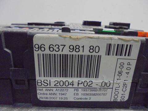 Foto 3ª: Centralita Confort BSI Peugeot 308 SPORT 109CV 80KW [9HZ] (2007)