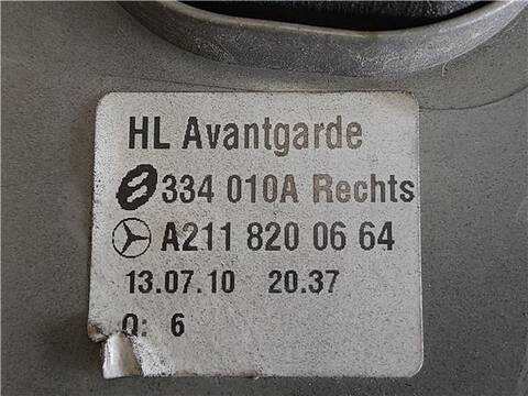 Foto 3ª: Piloto Trasero Derecho Mercedes Clase E 180 3.5 E 350 4-MATIC 211.087) BERLINA 272CV 200KW [M 272.972] (2005)